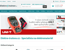 Tablet Screenshot of elektro-trutnov.cz